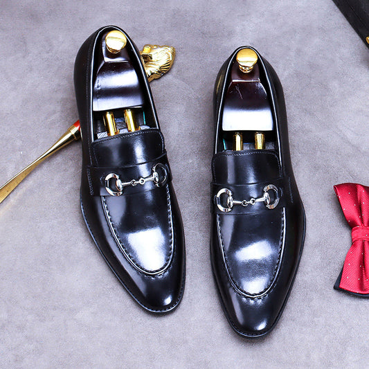 Men's Promotion Small Slip-on Business Wedding Fashion Casual Shoes