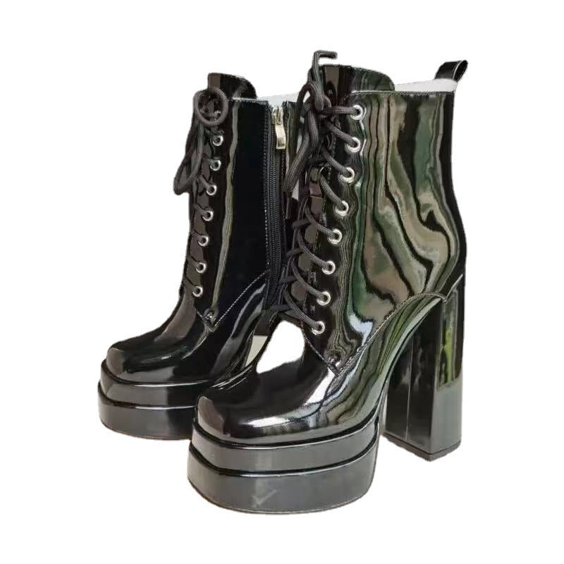 Women's Double Waterproof Platform High Super Chunky Boots