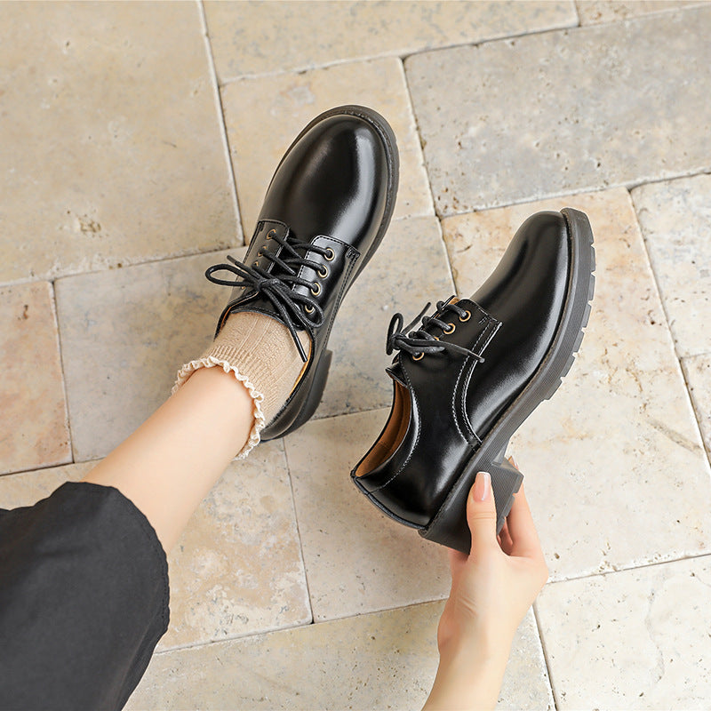 Women's Jane Summer Thin British Style Retro Leather Shoes