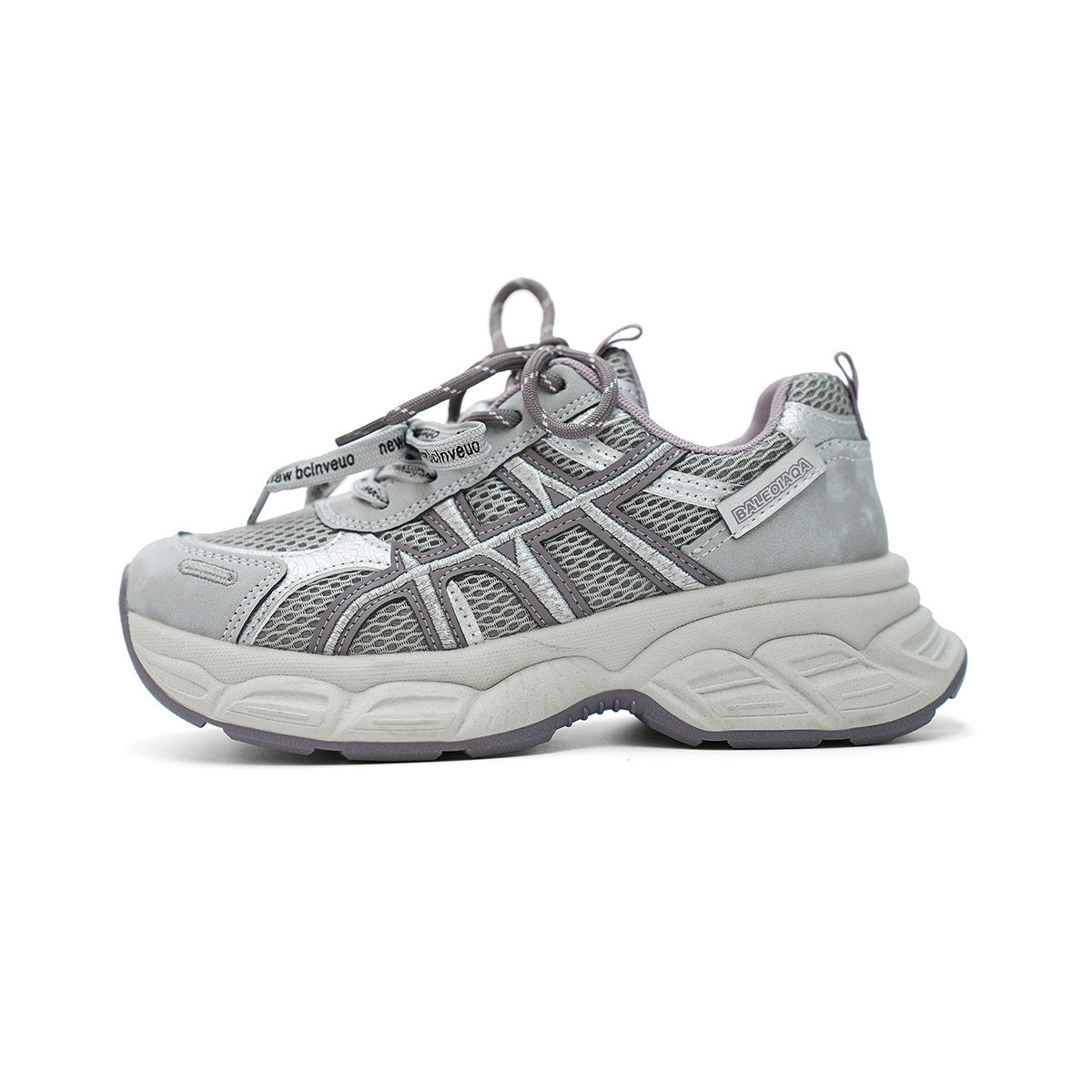 Women's Platform Dad Breathable Mesh Surface Small Height Sneakers
