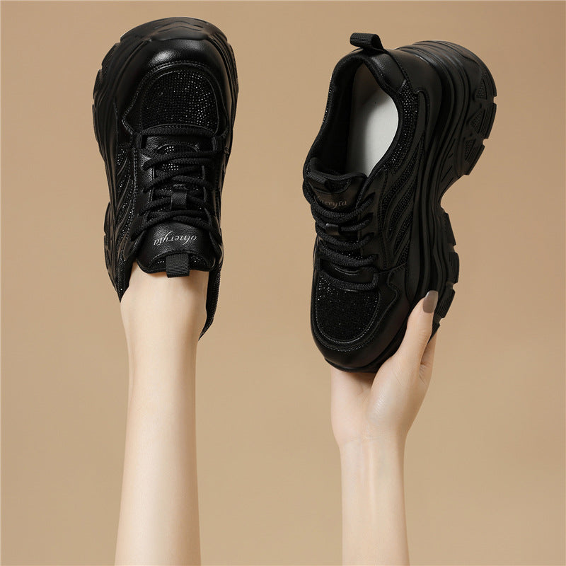 Women's Slip-on Thick Bottom Height Increasing Insole Women's Sports Shoes