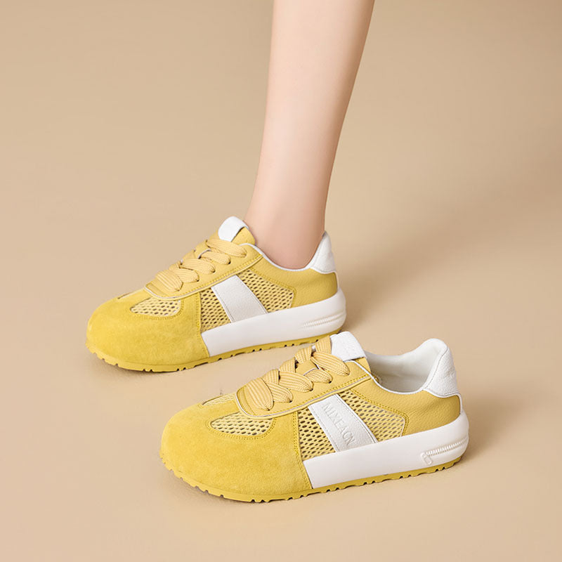 Women's Genuine Sports Summer Hollow Hole Platform Casual Shoes
