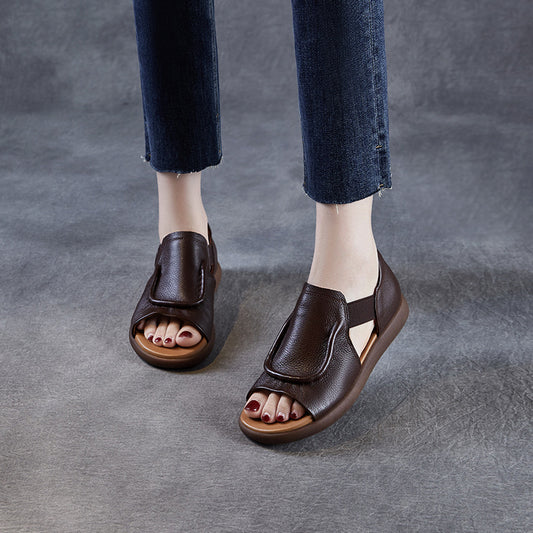 Women's Handmade Summer Breathable Flat Open Toe Sandals