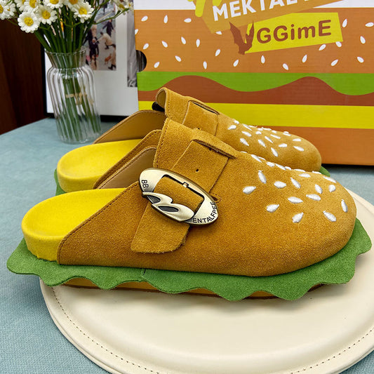 Women's Standard Edition Hamburger Summer Outer Wear Thick Bottom Sandals