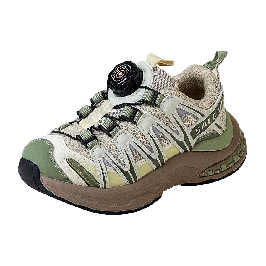 Children's Rotating Buckle Autumn Fashion Color Boys Kid's Sneakers