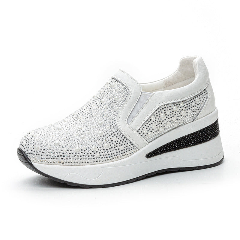 Height Increasing Insole Slimming Pearl Travel Casual Shoes