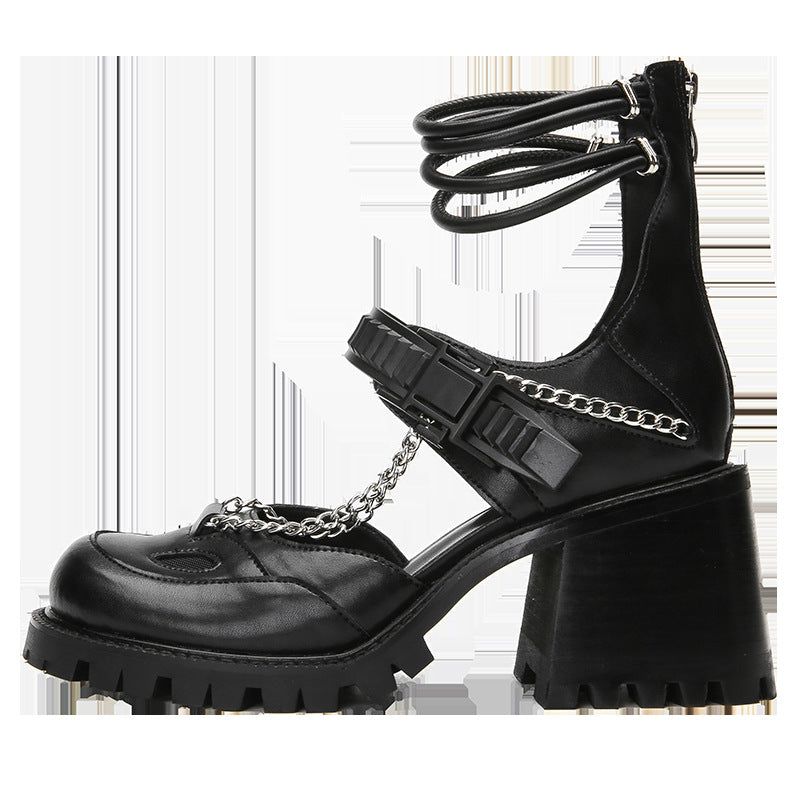 Women's Design Sense Niche Super High Chunky Heels