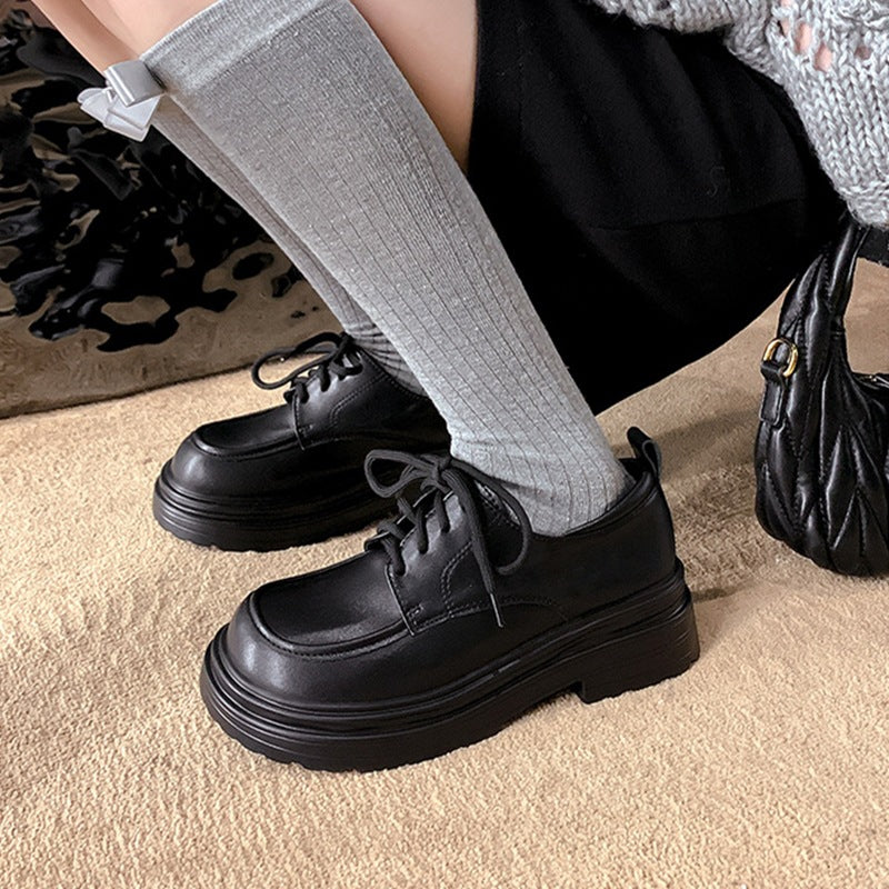Women's Platform Autumn British Style Chunky Muffin Casual Shoes