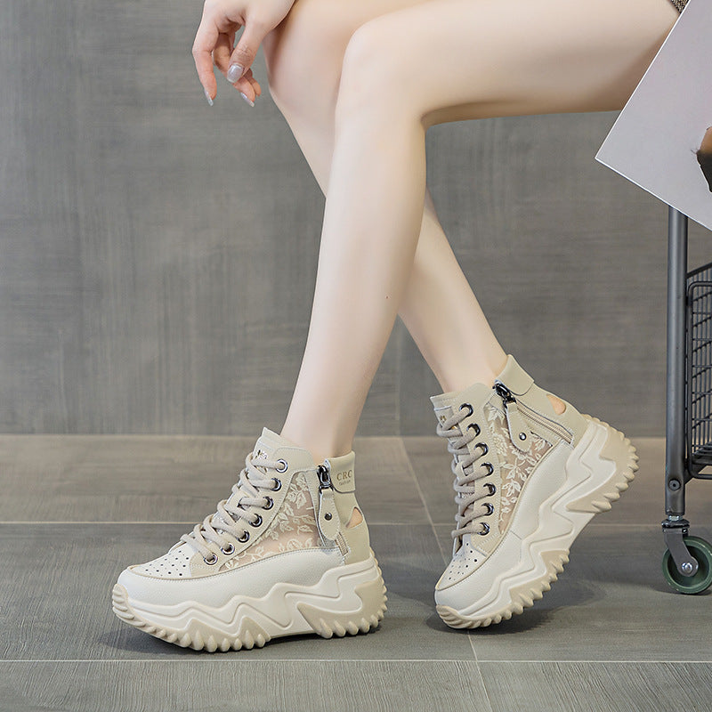 Women's Chinese Style Satin Surface Embroidered Printed Casual Shoes