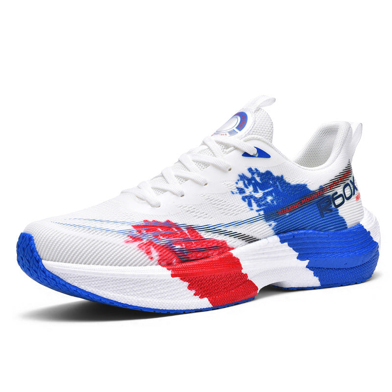 Men's Large Lightweight Shock Absorption Rebound Running Sneakers