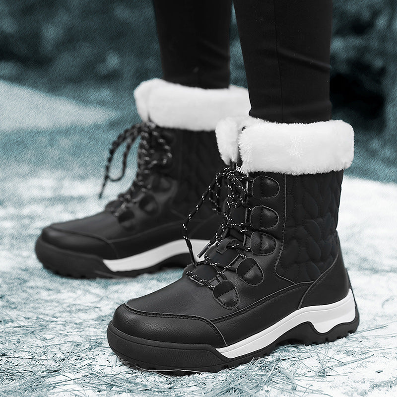 Women's Winter Plush Insulated Comfortable Windproof Sports Snow Boots