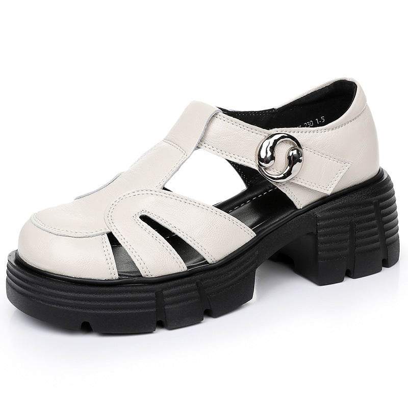 Women's Closed Toe Roman Summer Retro Platform Sandals