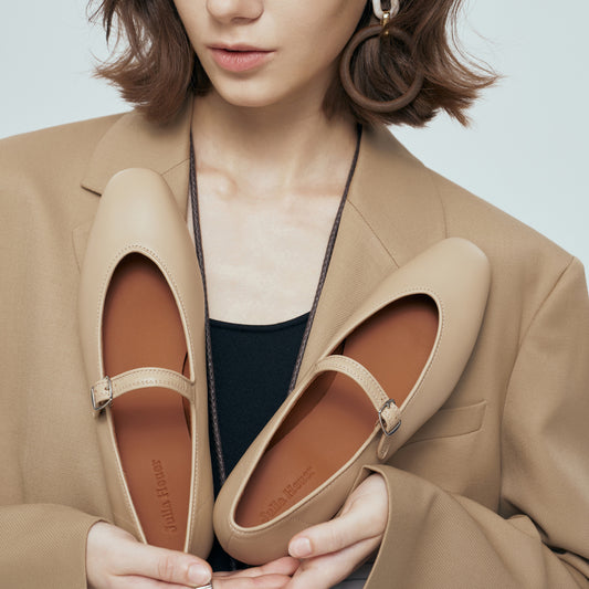 Women's Round Head With Mary Jane Flat Women's Shoes