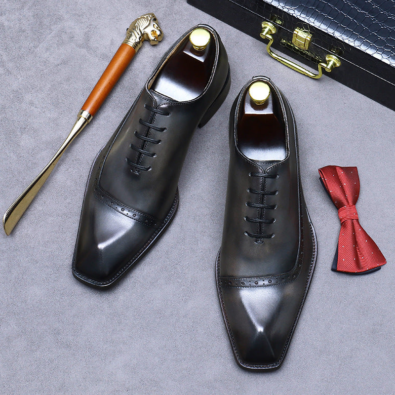 Men's Big Promotion Business Formal Wear Genuine England Leather Shoes