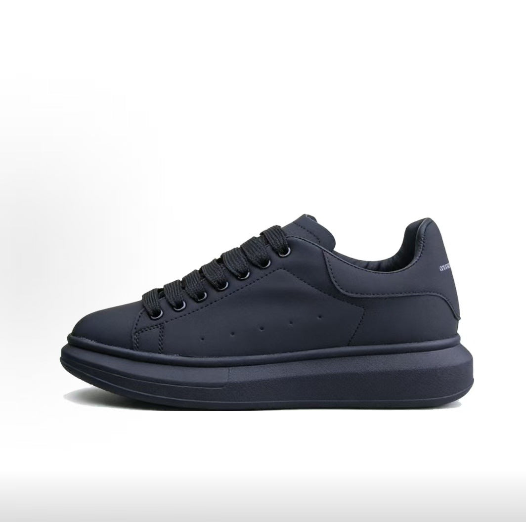 Women's & Men's White Classic Fashion Couple Hidden Platform Men's Board Shoes