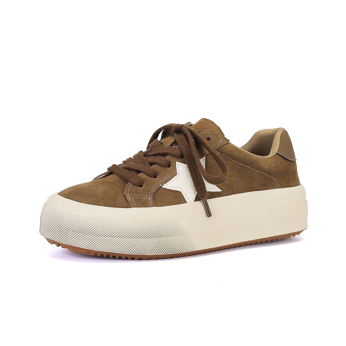 Women's Thick-soled Leopard Print Chic Training Retro Dirty Sneakers