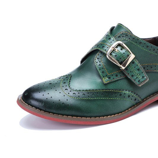 Women's Handmade Genuine Brushed Retro Comfort Flat Loafers