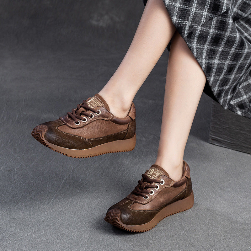 Women's Style Clunky Niche Pumps Flat Bottom Casual Shoes