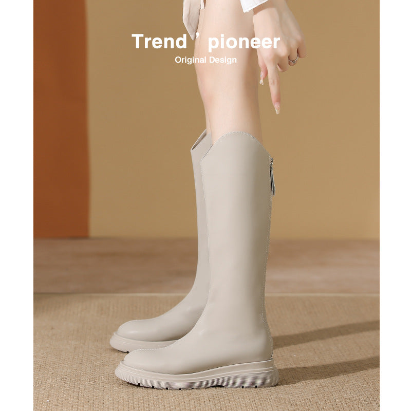 Women's Bottom Below The Knee Knight Slimming Boots