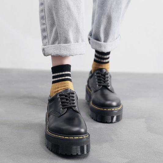 Fashion Small Four Platform Height Increasing Loafers