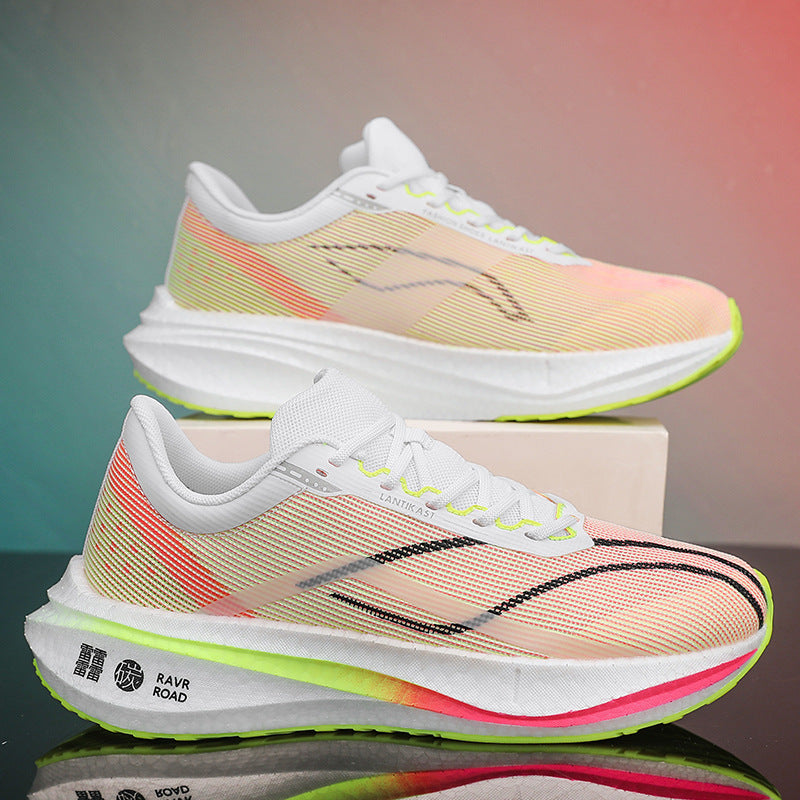 Men's Carbon Plate Running Shockproof Breathable Older Summer Sneakers