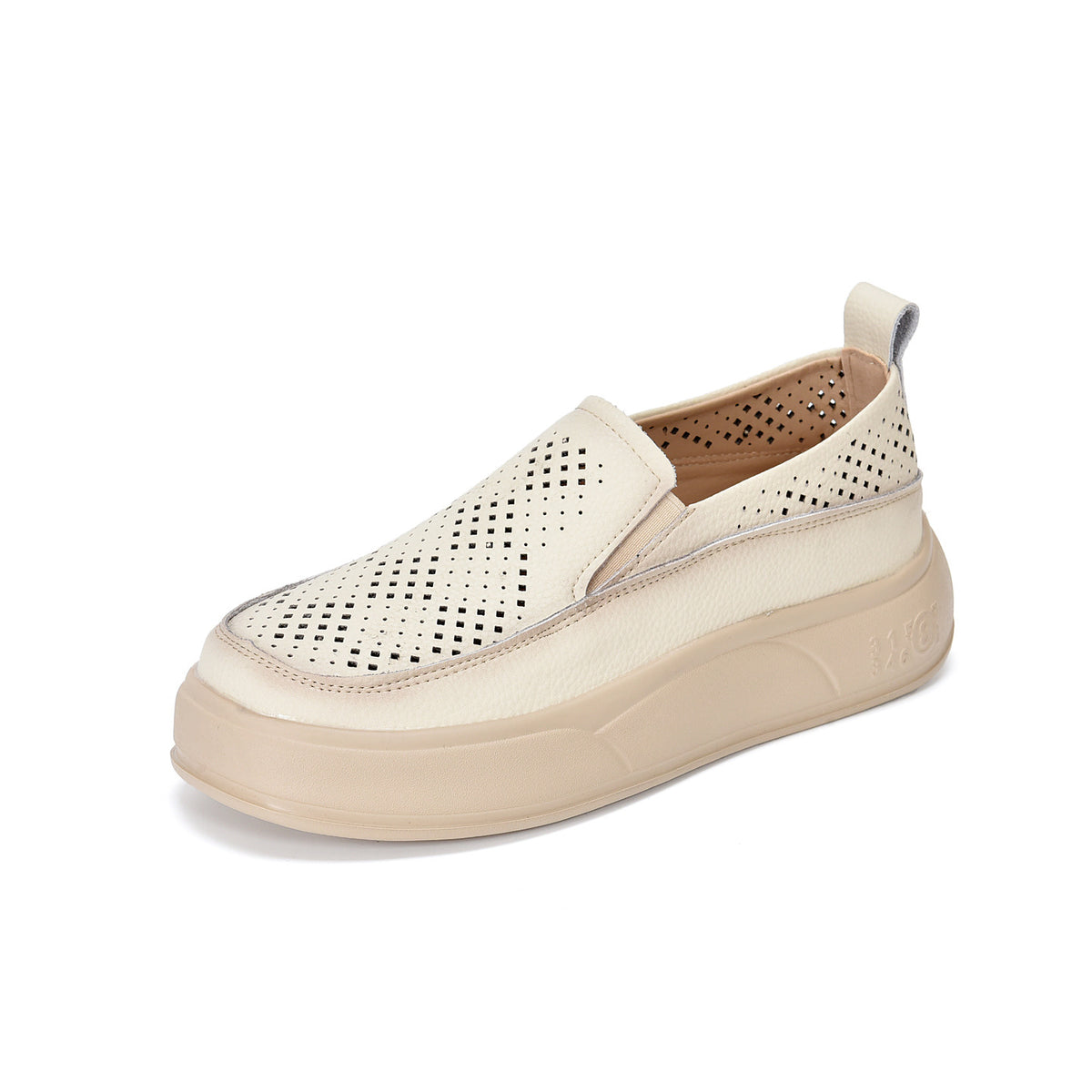 Women's Hole For Summer Soft Bottom Retro Rocking Height Increasing Lightweight Women's Casual Shoes