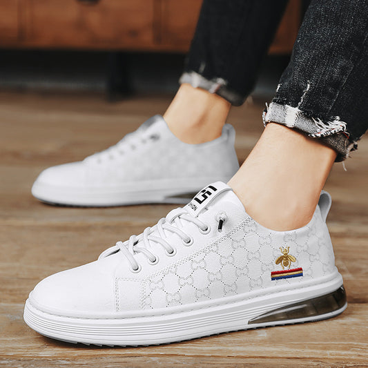 Men's Genuine Trendy Board Soft Black Four Casual Shoes