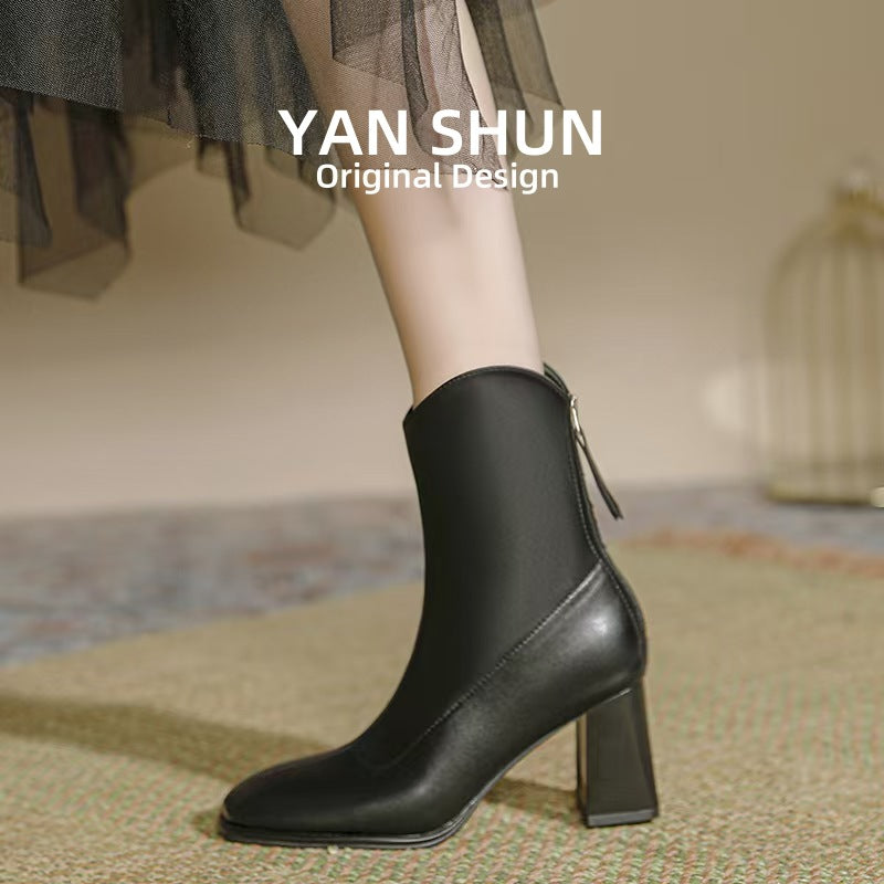 Women's Shun White Chelsea V Cut Fleece-lined Boots
