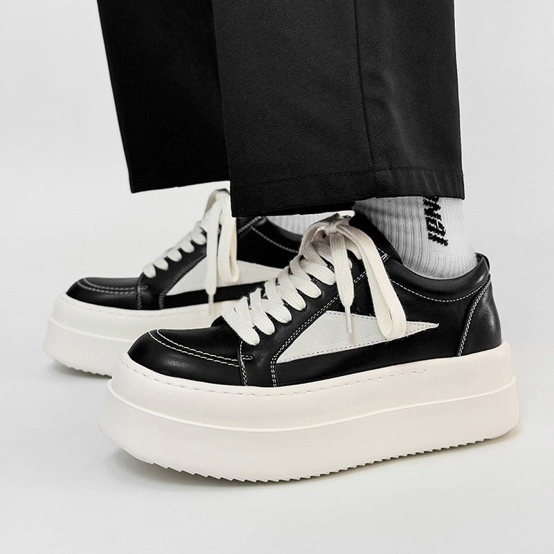 Women's & Men's Triangle Thick-soled Board Couple American Big Sneakers