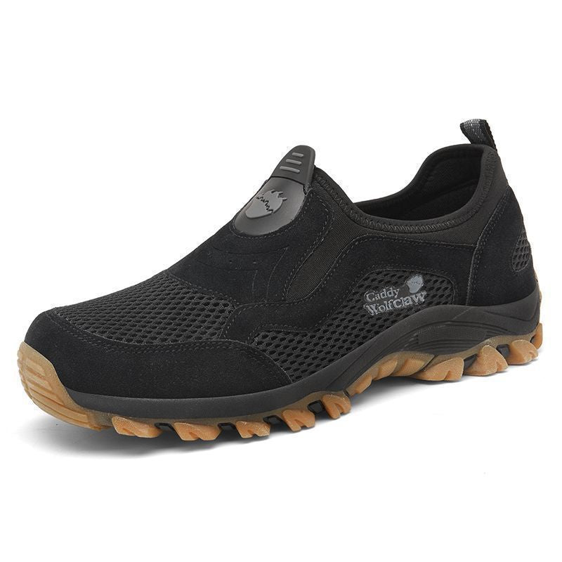 Men's Summer Breathable Mesh Slip-on Walking Dad Men's Shoes