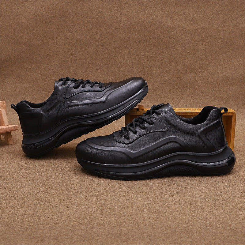 Men's Autumn Full Cowhide Breathable Outdoor First Casual Shoes