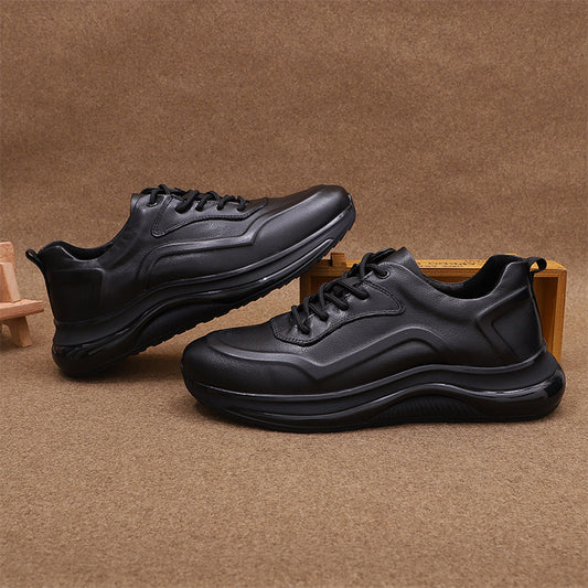 Men's Autumn Full Cowhide Breathable Outdoor First Casual Shoes