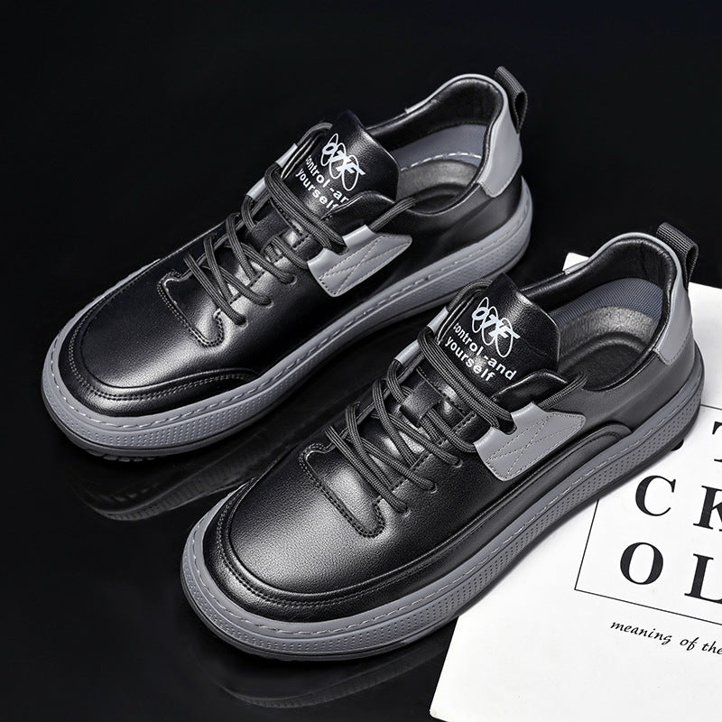Men's Head Summer Hollow Breathable Clown Soft Bottom Square Men's Board Shoes