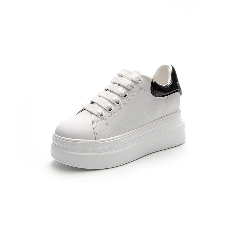 Women's Platform Height Increasing Insole Mcqueen White Dad Sports Women's Shoes