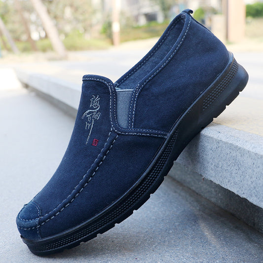 Men's Spring Polyurethane Old Cloth Sports Breathable Canvas Shoes