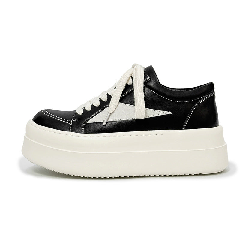 Women's & Men's Triangle Thick-soled Board Couple American Big Sneakers