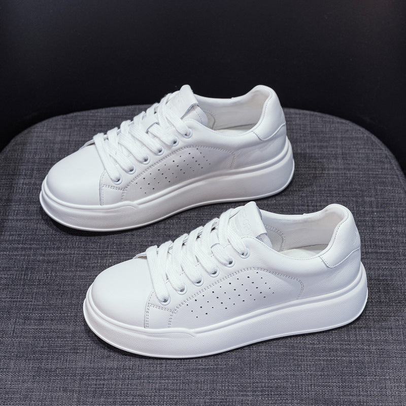 Women's Platform White Pure Color Lightweight Fashion Casual Shoes