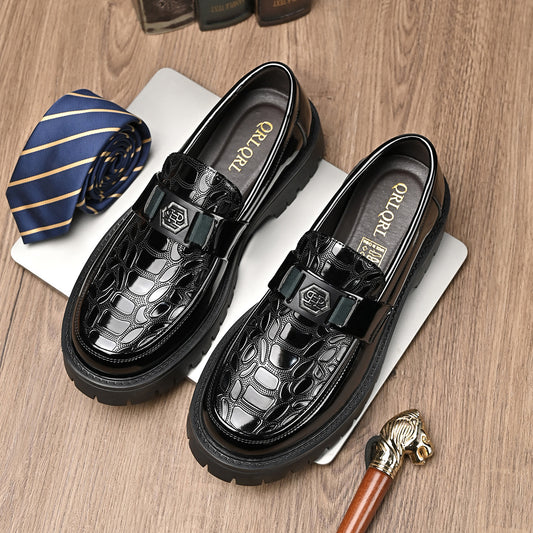 Classy Fashion Korean Style Slip-on Lofter Men's Casual Leather Shoes
