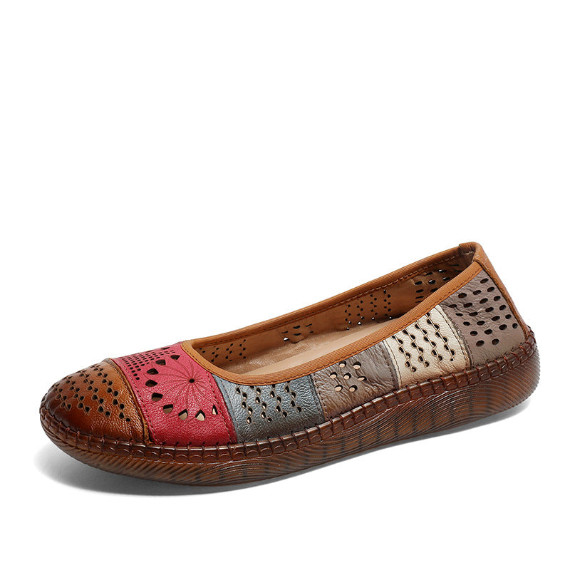 Women's Summer Soft Mom Pumps Bottom Round Casual Shoes