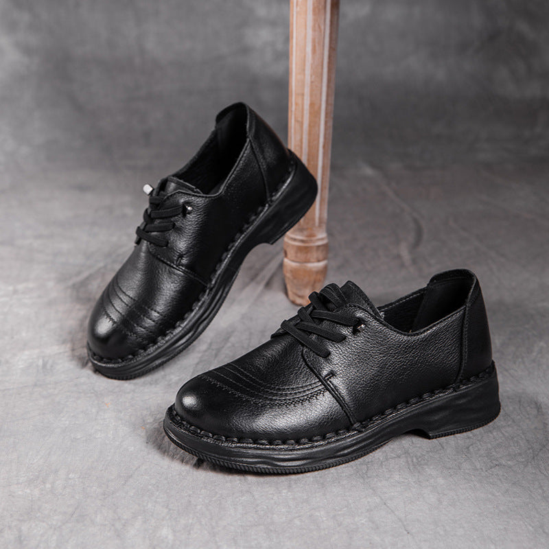 Women's Surface Retro Handmade Mom Autumn Deep Women's Shoes