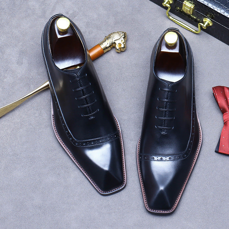 Men's Big Promotion Business Formal Wear Genuine England Leather Shoes