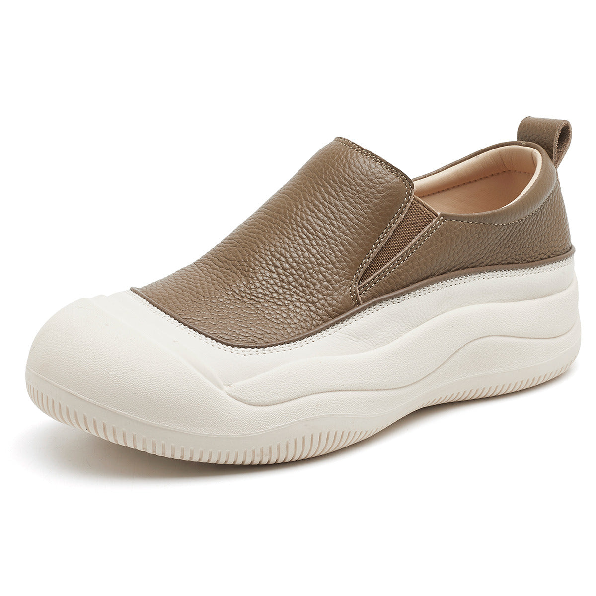 Women's First Layer Cowhide Spring Sports Style Comfortable Women's Shoes
