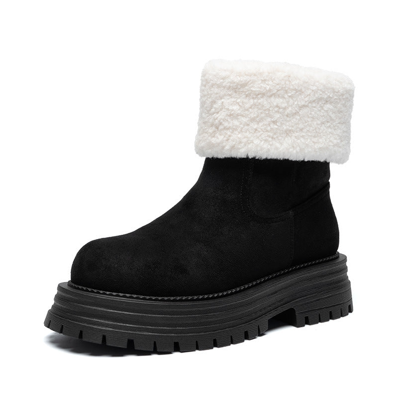 Women's Long Plus Veet Warm Two-way Winter Snow Boots