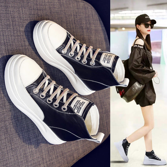 White Fleece-lined Not Stuffy Feet Fashion Casual Shoes