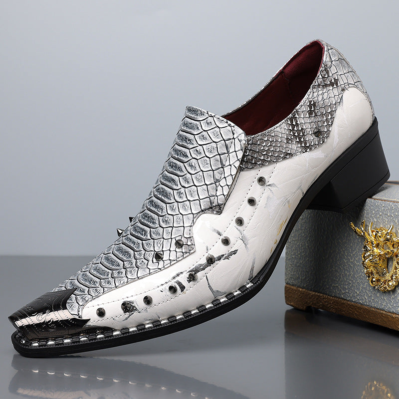 Men's Formal Handmade Genuine Hairdressers British Style Men's Business Leather Shoes