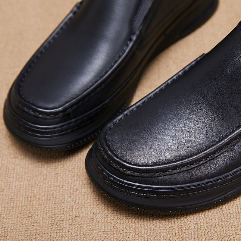 Men's Spring Genuine Thick Bottom Online Comfortable Slip-on Casual Shoes