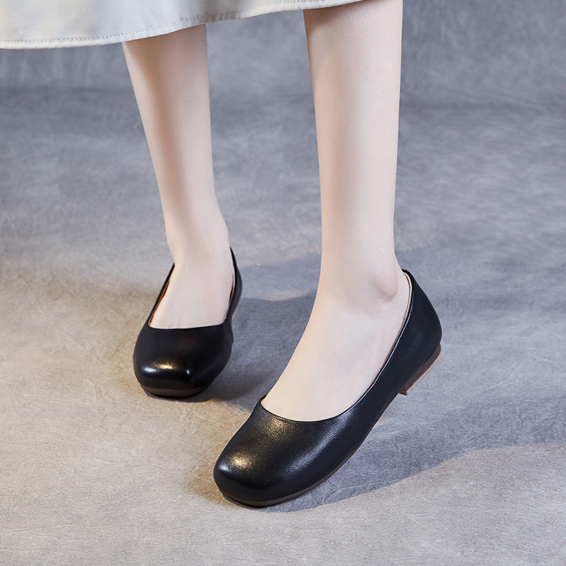 Women's Volume Genuine Glove Flat Spring Soft Casual Shoes