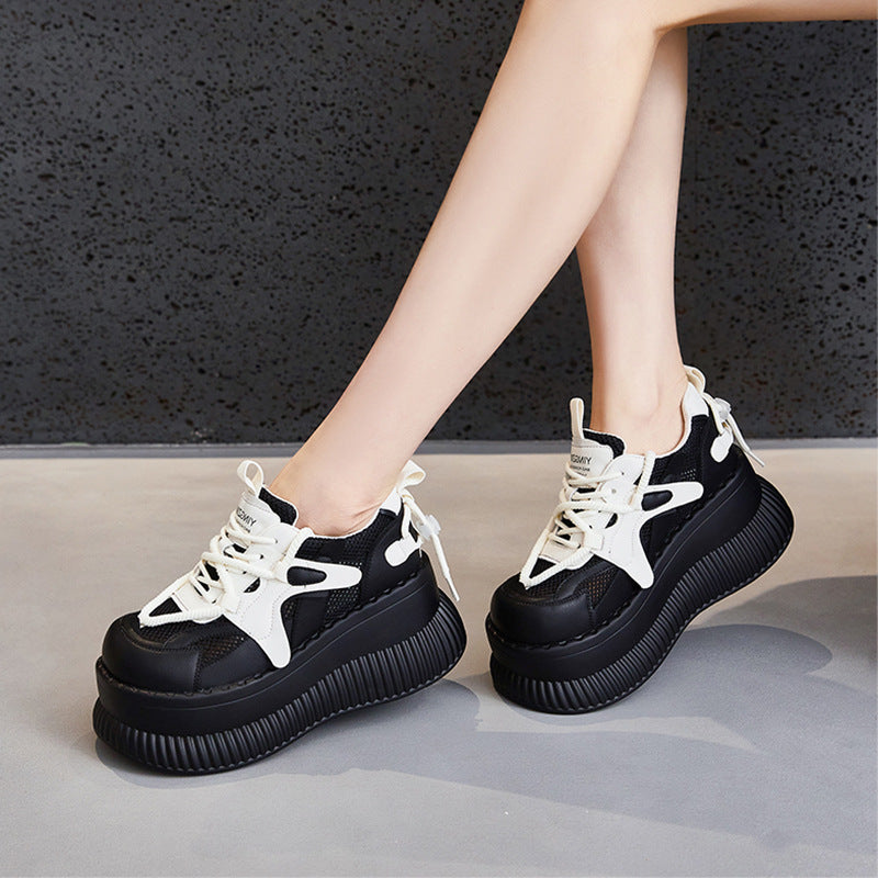 Women's & Men's European Goods Dad Hollow Mesh Surface Sneakers