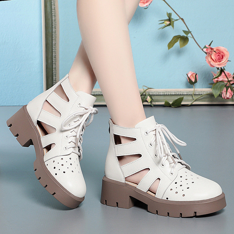 Women's Genuine Mesh Martin Summer Thin Breathable Sandals