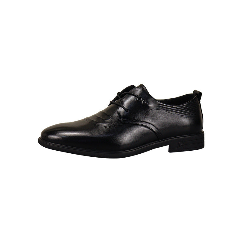 Men's First Layer Cowhide Business Four Genuine Leather Shoes